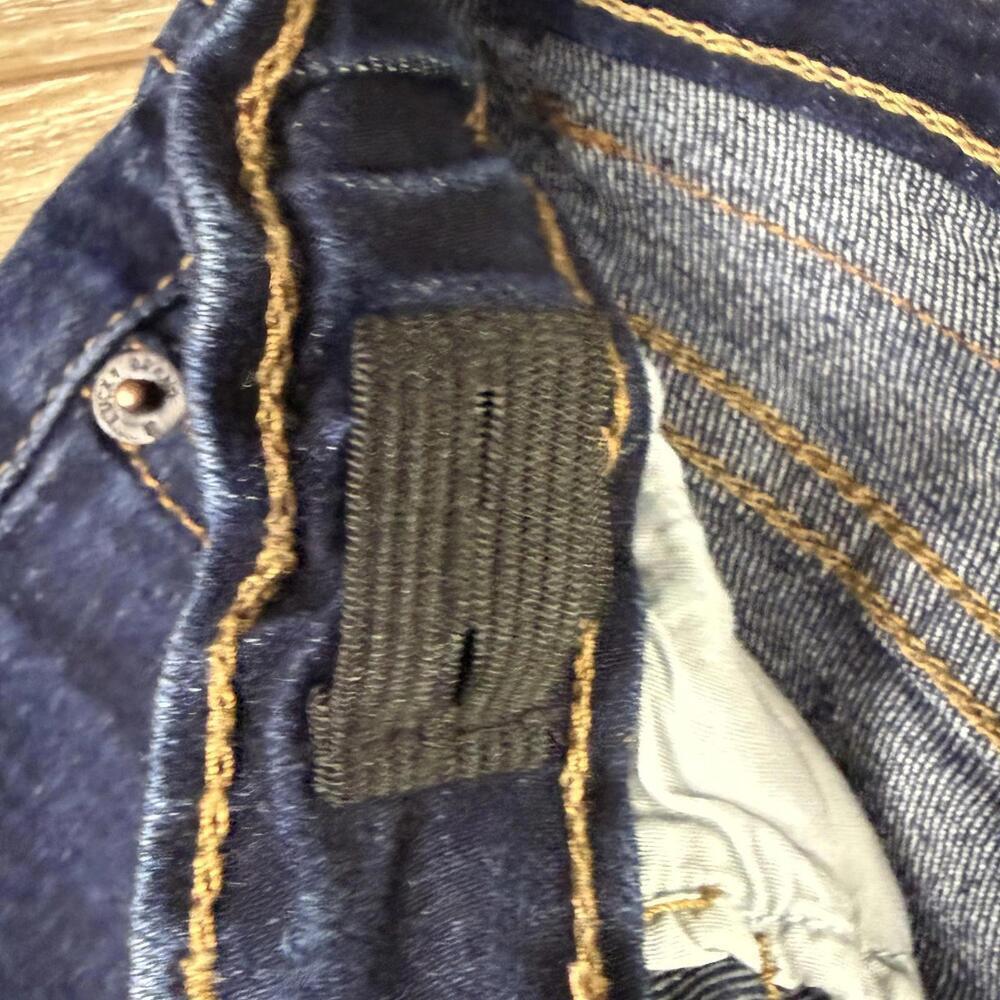 Lucky Brand Jeans Youth 6 Blue Dark Wash Skinny Adjustable Waist Stretch Denim - Picture 5 of 8